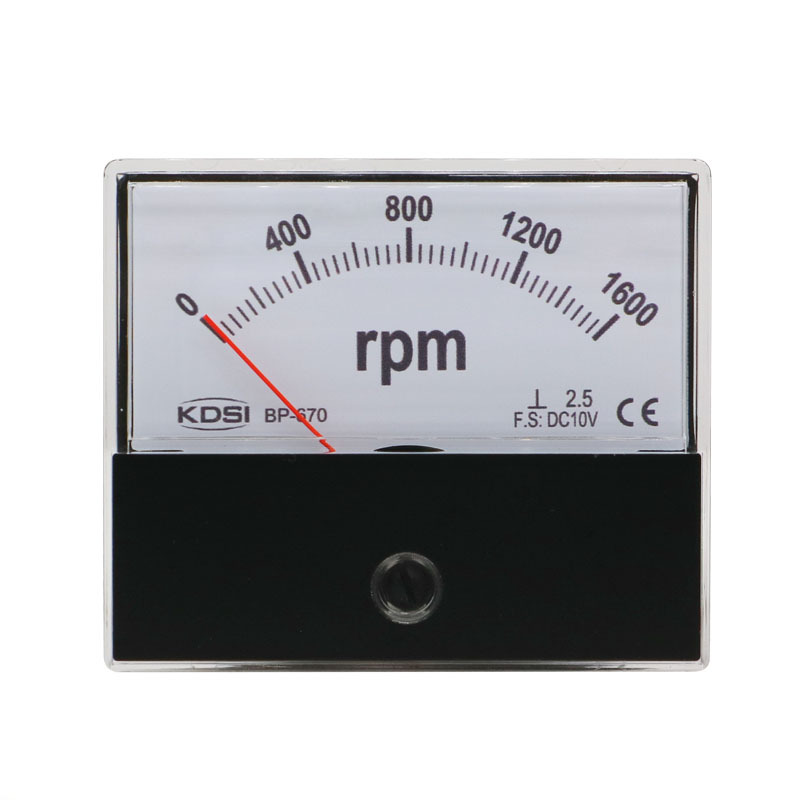 康的斯供应 指针式转速表BP-670 DC10V 1600rpm主轴转速表