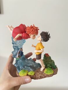 悬崖上的金鱼姬人鱼公主波妞与宗介相遇场景静态手办模型摆件