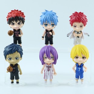 Q版 黑子的篮球手办公仔黑子火神绿间黄濑青峰紫原赤司 模型摆件