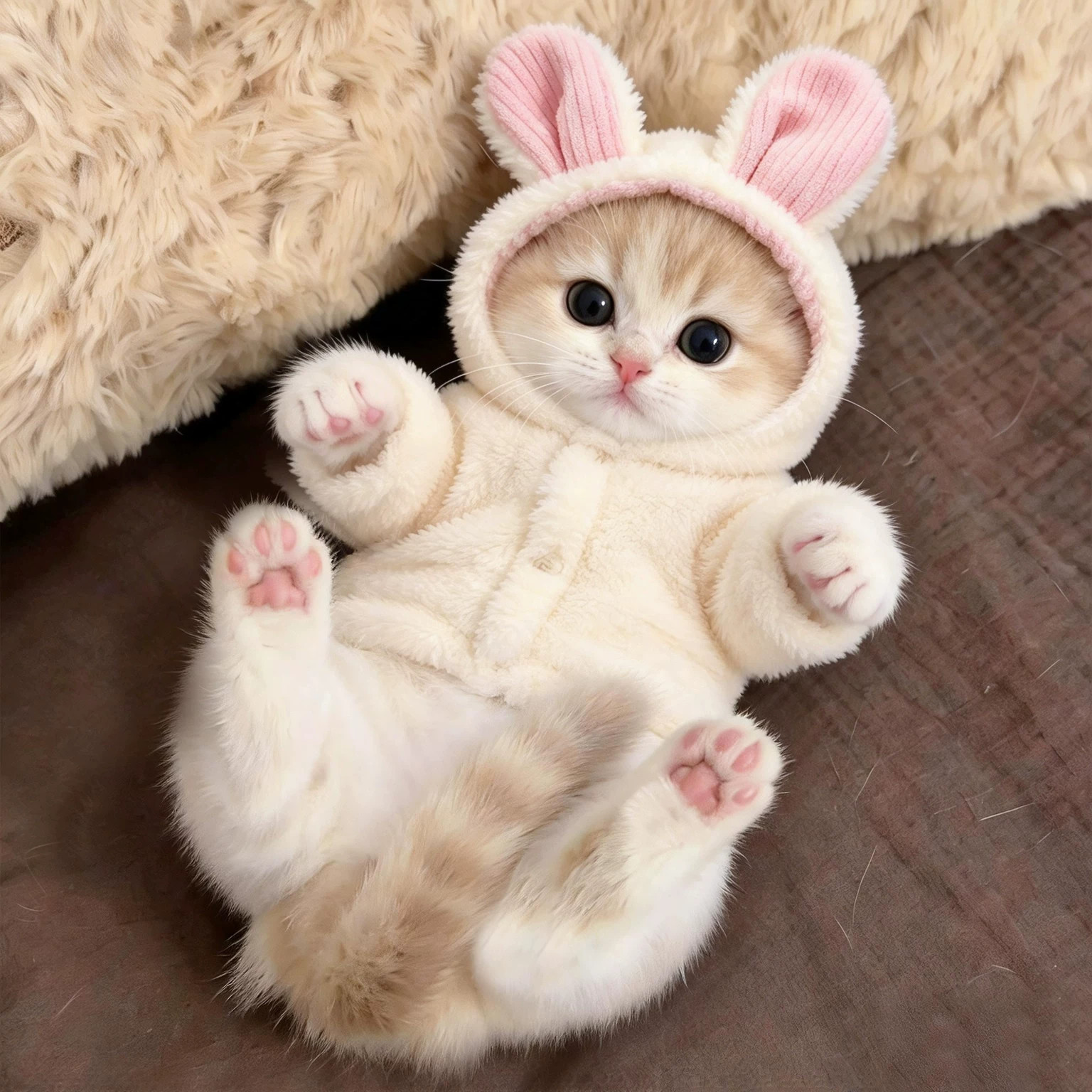 猫咪衣服带帽棉衣秋冬装英短布偶幼猫宠物狗狗冬天保暖小猫防掉毛