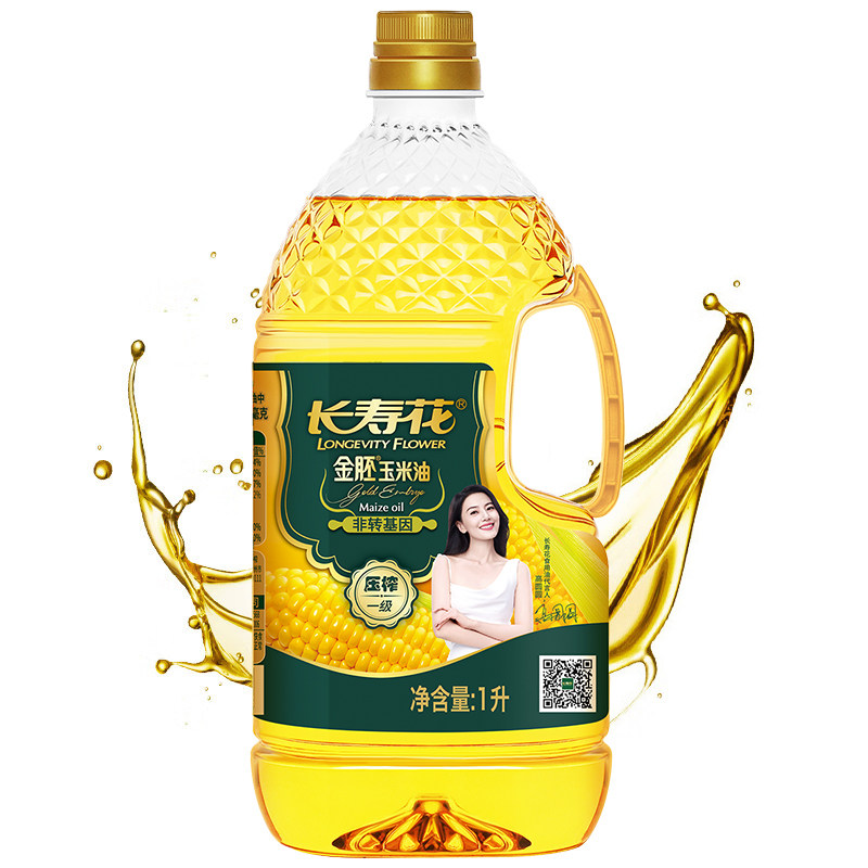 【长寿花】金胚玉米油1L 一级玉米油