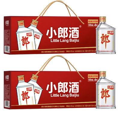 郎酒小郎酒分享装浓酱兼香型白酒100ml *12纯粮酿造口粮酒45度