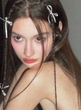 网红蝴蝶结小发夹ins芭蕾风丝带绑发编发发带夹子头饰发饰女