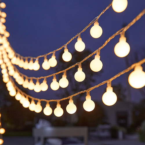 户外露营氛围灯帐篷装饰灯阳台太阳能彩灯串灯带星星灯led小灯泡