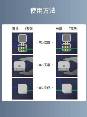 型迷你T型免破线快速接端线子分线夹取线CLW器电流75a0.75-1.平方