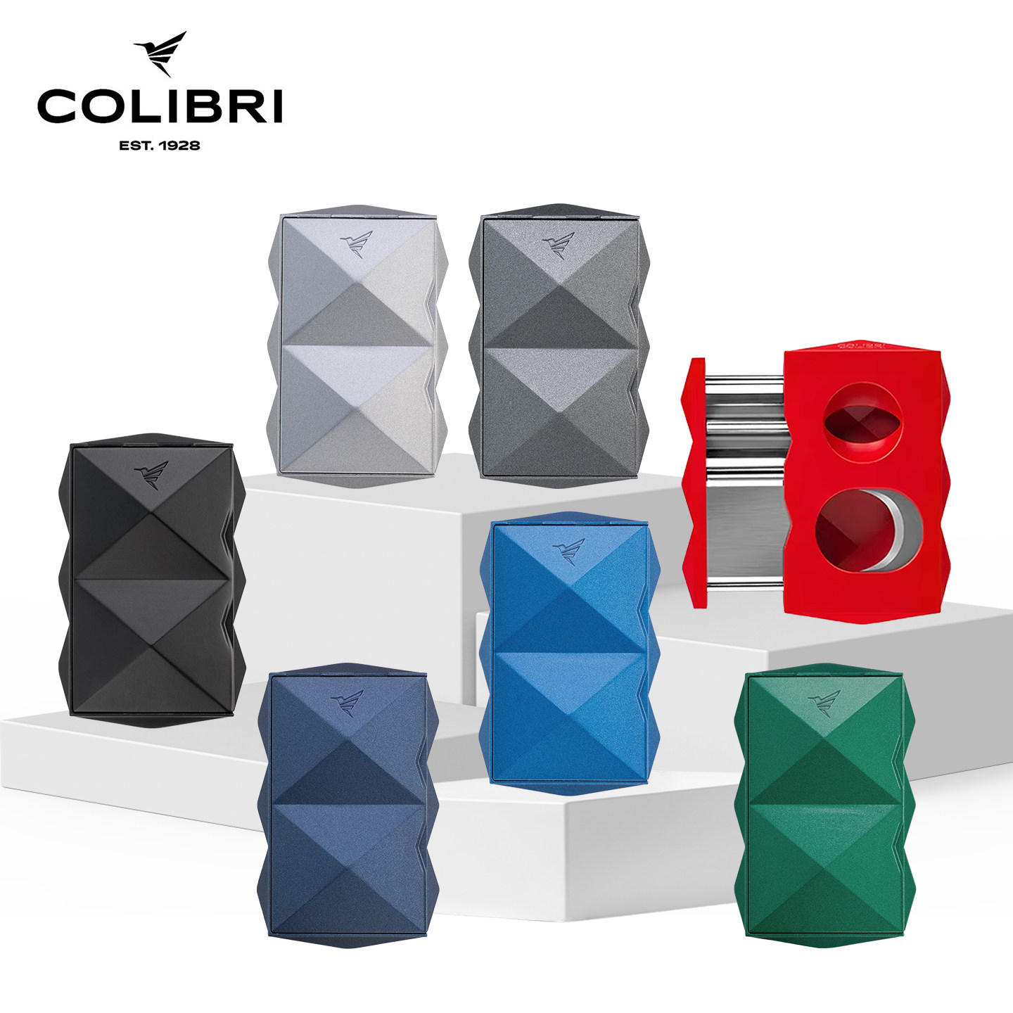 美国Colibri科乐比类星体多功能雪茄剪平口V口二合一可拆卸清理