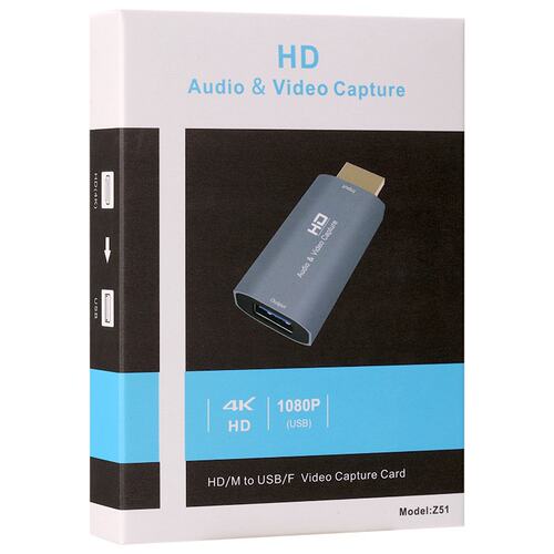 HDMI高清视频采集卡HDMI公转USB母延长转换头视频采集卡4K60HZ