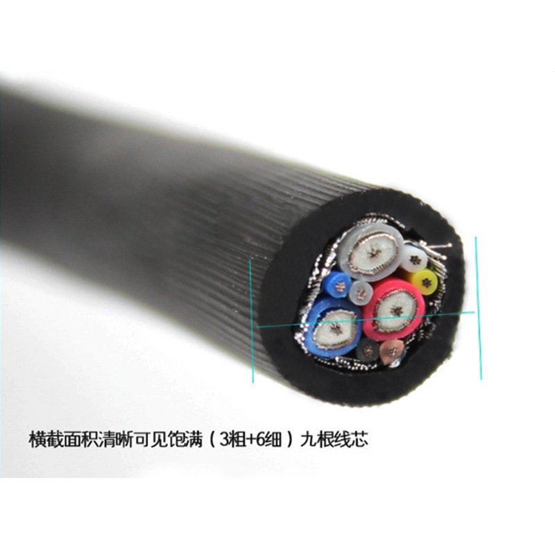 VGA线缆3+6视频线高清连接线工程预埋穿管家装布线纯铜整卷135米图片