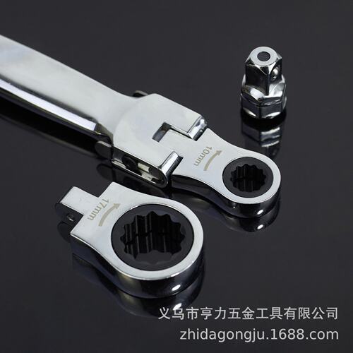 6合一 可换头扳手套装 活头棘轮扳手 多规格加厚加硬棘轮梅花扳手