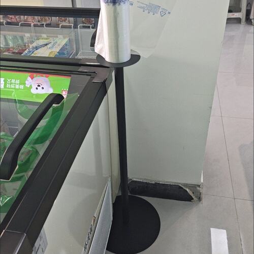 落地连卷袋支架超市冰箱柜台专用购物袋放置架子散称食品袋置物架