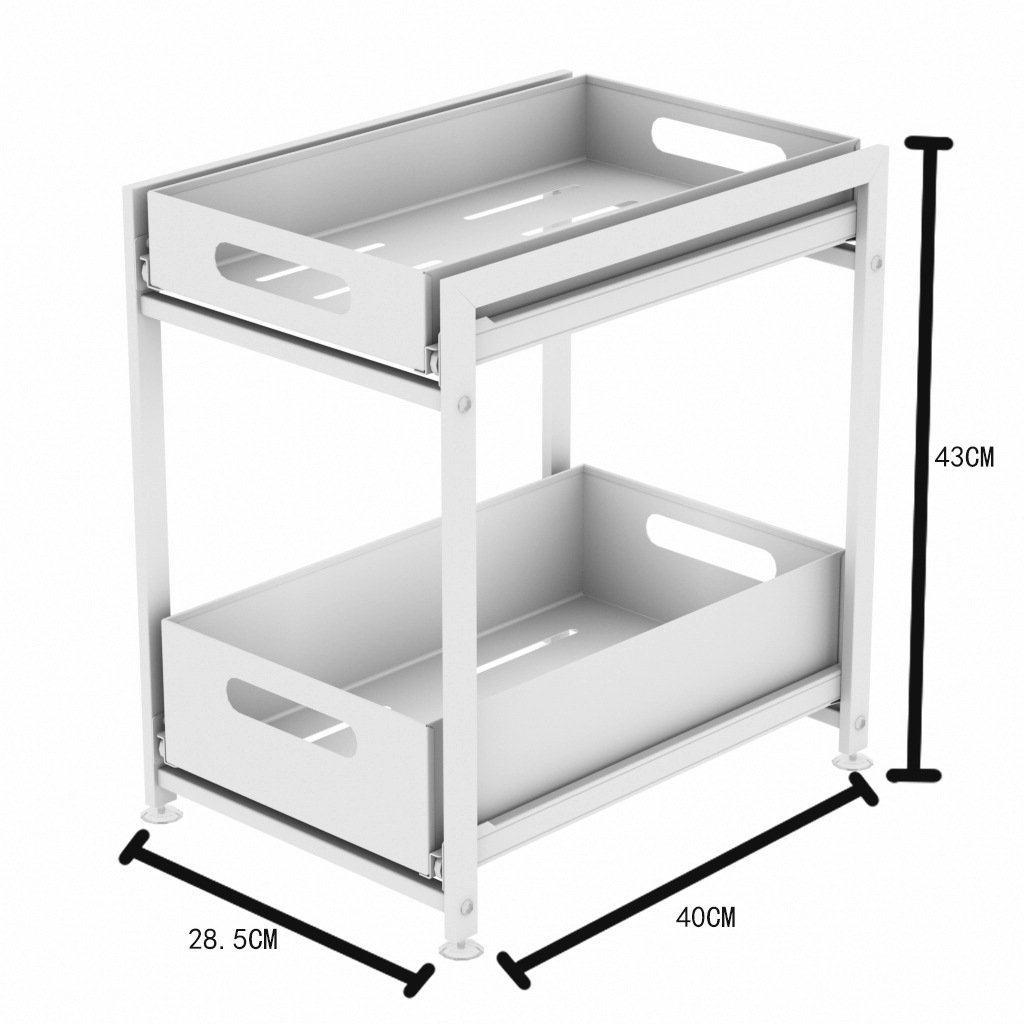 厨房下水槽置物架 滑轨抽屉式橱柜收纳架 调料收纳架多层储物架,家装主材,拉篮,淘宝优惠券,粉丝福利购,淘宝优惠卷