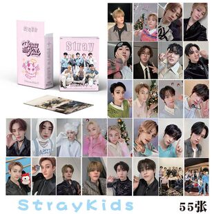 Stray kids小卡片55张felix方灿李旻浩韩知城新专辑明星同款周边