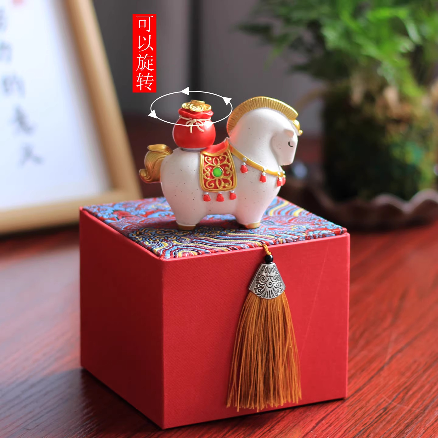 国潮摆件伴手礼生日礼物高级感马年招财茶宠办公室桌面可爱小手办,家居饰品,桌面摆件,淘宝优惠券,粉丝福利购,淘宝优惠卷