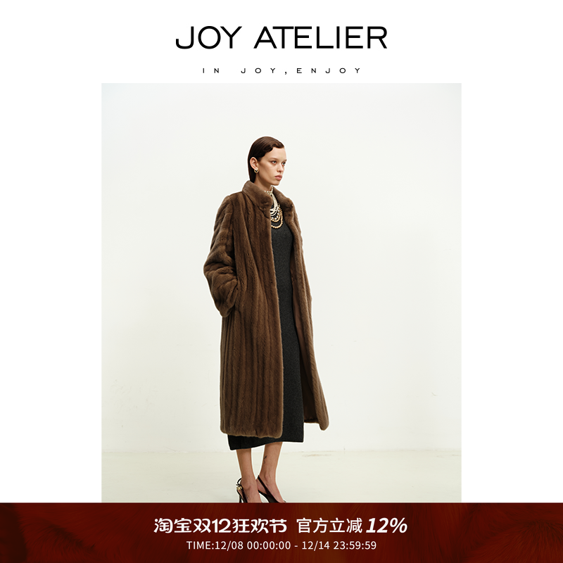 ATELIER小紫貂感原生貂皮草外套