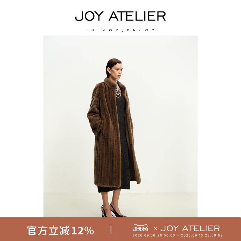 JOY5100 MOSCOW 莫斯科印象 芬兰saga进口皇冠天鹅绒水貂长款外套