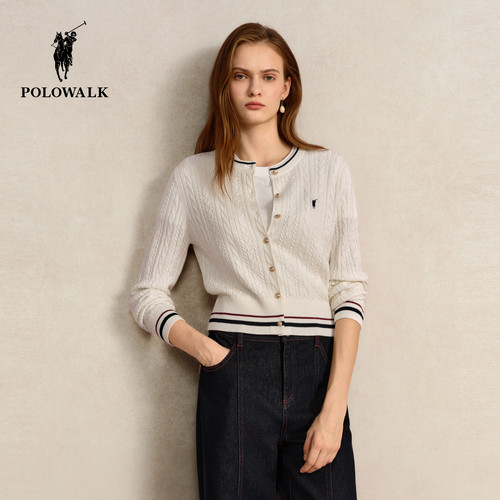 POLOWALK女式长袖针织衫