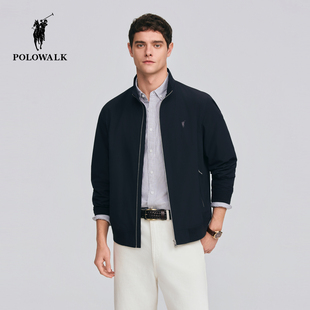 简约立领经典 新品 夹克商务休闲拉链外套 夹克2026春季 POLOWALK男式