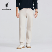 直筒显瘦休闲长裤 POLOWALK男式 新品 棉麻混纺经典 休闲裤 2026春夏裤