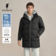 90鸭绒中长款 新品 连帽保暖羽绒服外套 羽绒服2025冬季 POLOWALK男式