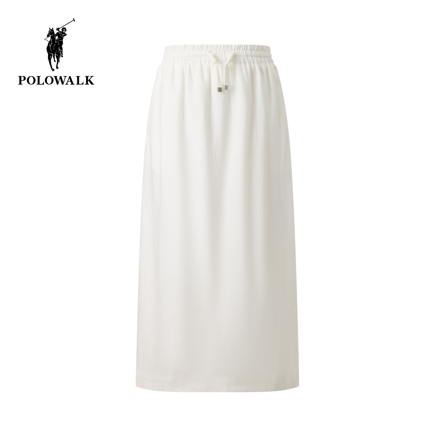 【含亚麻】POLOWALK女装女式半裙2026春夏新品简约百搭显瘦半身裙