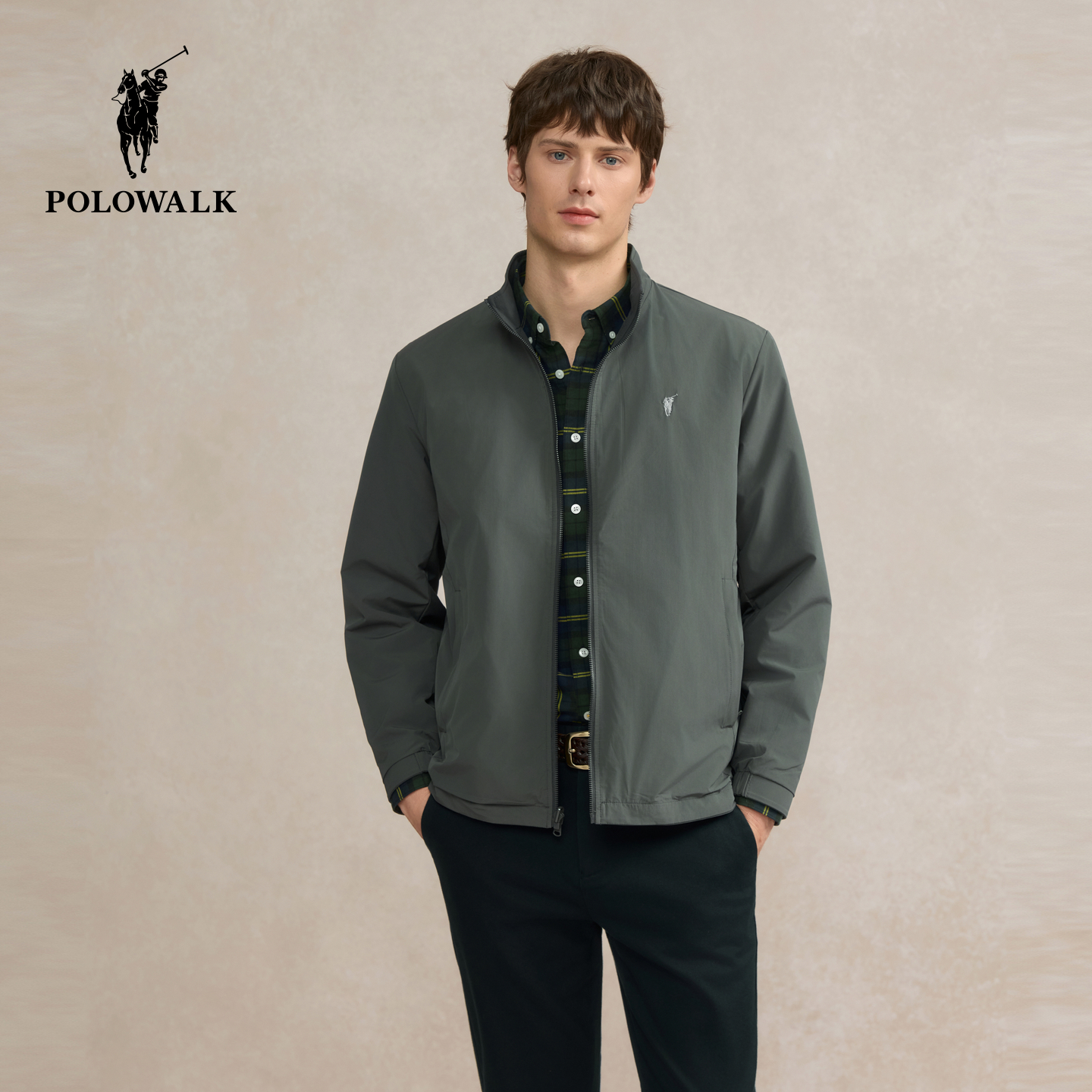 POLOWALK春季男式茄克双面穿