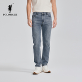 牛仔裤 百搭潮流男装 春夏裤 POLOWALK男式 新品 休闲直筒裤 长裤