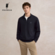 POLOWALK男士 商务通勤半拉链上衣男 新品 长袖 T恤2025秋季