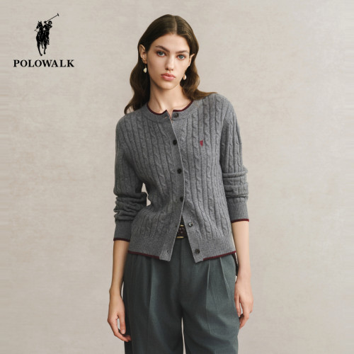 秋冬女式绞花毛衣内搭通勤百搭