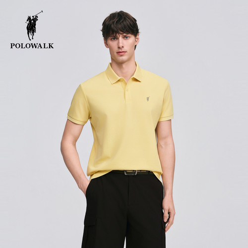 POLOWALK男式短袖POLO衫2026夏季新品经典百搭显瘦通勤polo衫上衣