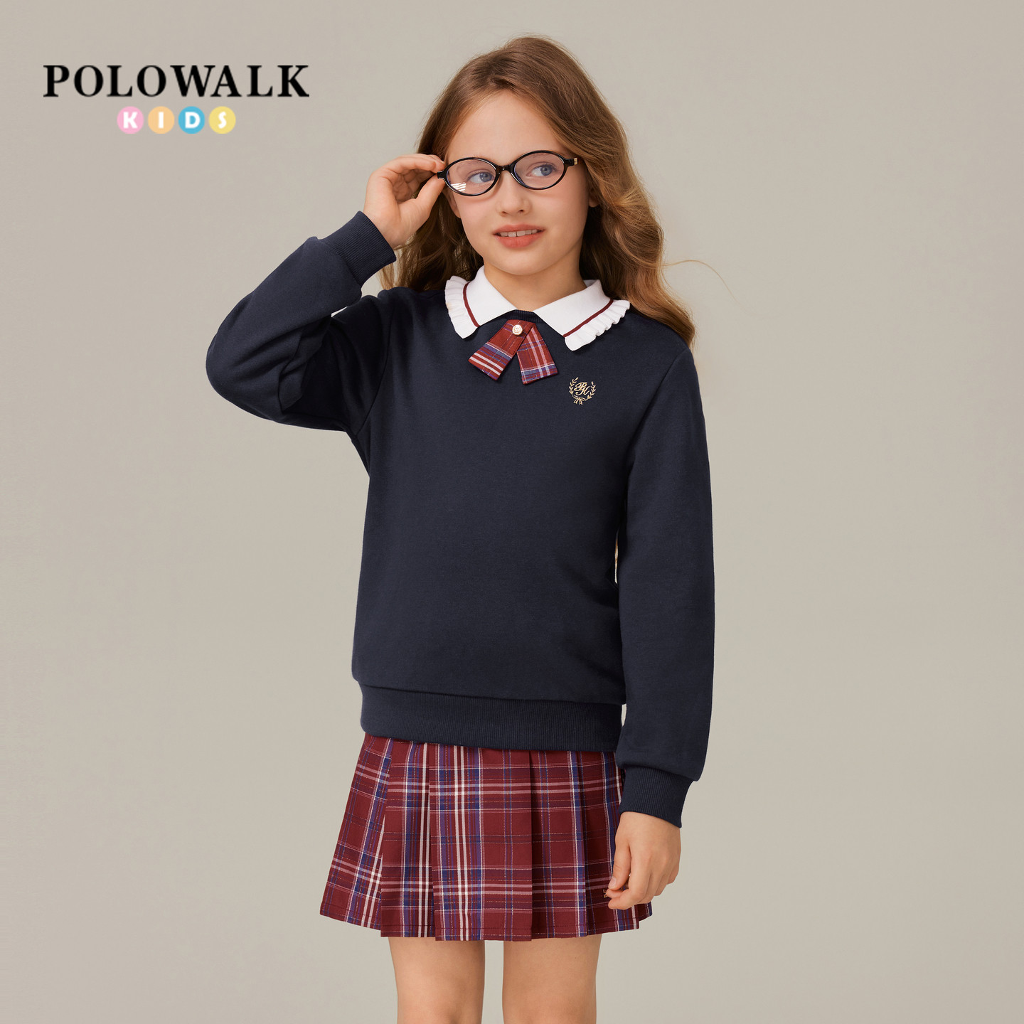 POLOWALK女童印花卫衣