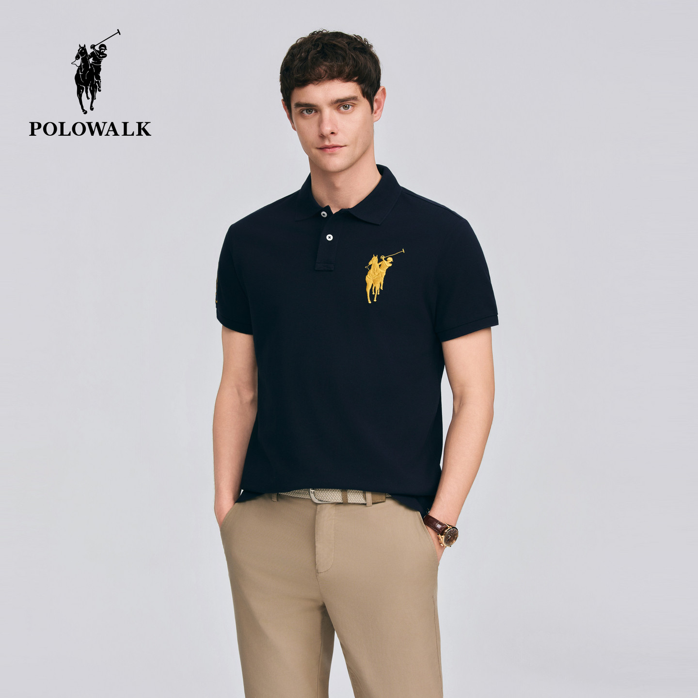 POLOWALK夏季商务休闲短袖POLO衫										