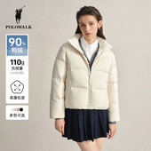 潮流短款 保暖面包服女 新品 时尚 特惠 POLOWALK女士羽绒服冬季
