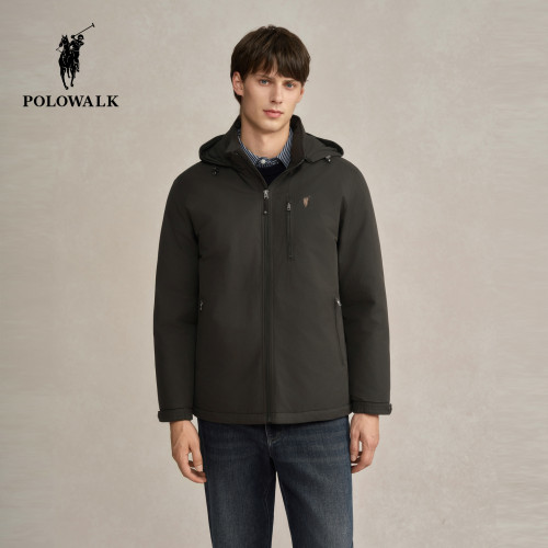 POLOWALK短款连帽保暖面包服潮
