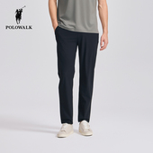 长裤 POLOWALK男式 松紧腰百搭直筒裤 潮流男装 直筒针织裤 秋新品