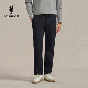 绅士风松紧腰通勤加绒针织长裤 POLOWALK男式 新品 2025秋冬裤 针织裤