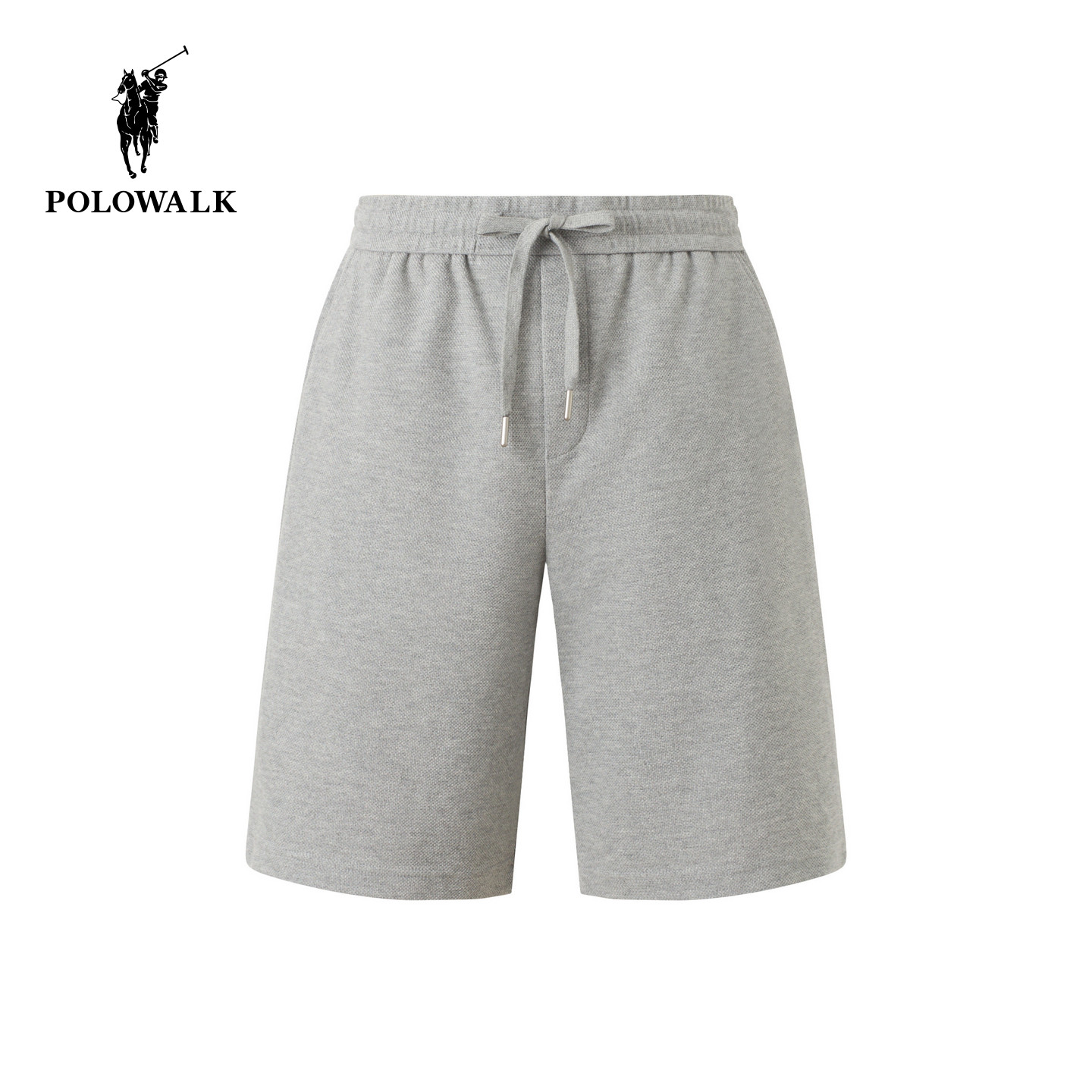 POLOWALK松紧腰直筒短裤