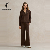 立领日常通勤女装 休闲套装 卫衣2025秋季 新品 特惠 POLOWALK女式