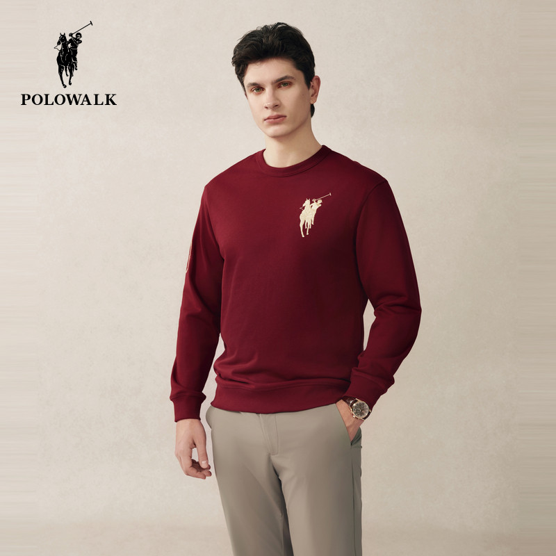 POLOWALK男式净色卫衣