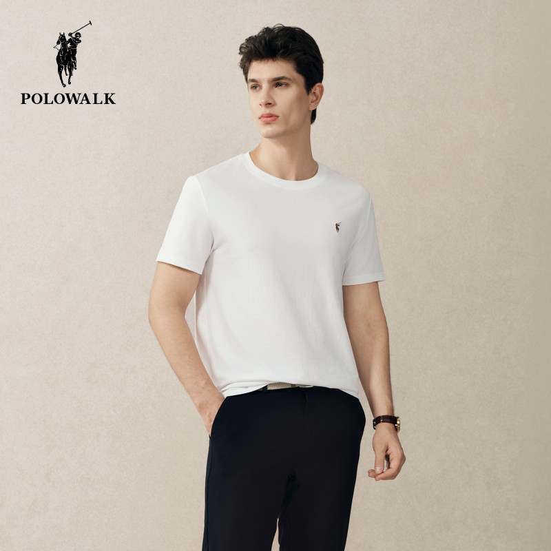 POLOWALK夏季男式短袖T恤小马