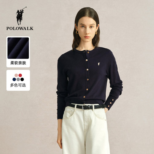 POLOWALK针织开衫女新款外套