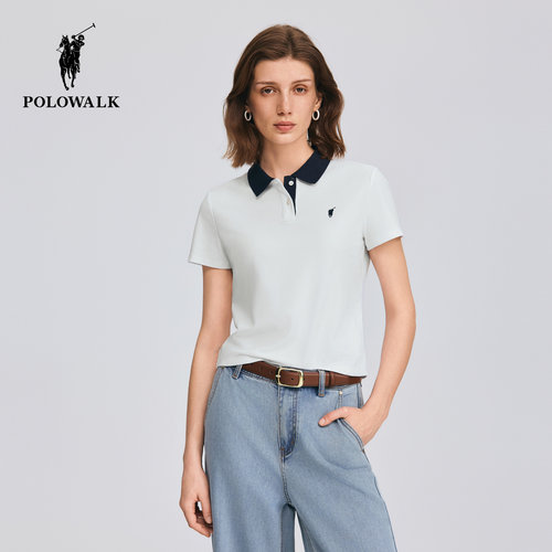 POLOWALK女式短袖POLO衫潮流