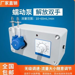 灌定蠕动泵泵水泵循环泵恒可调实验室家用量食品级硅胶管小型泵流