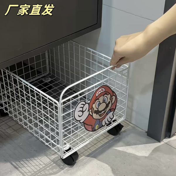 小推车置物架子洗衣篮袜子万向可移动收纳筐家用洗漱台滑轮脏衣篮