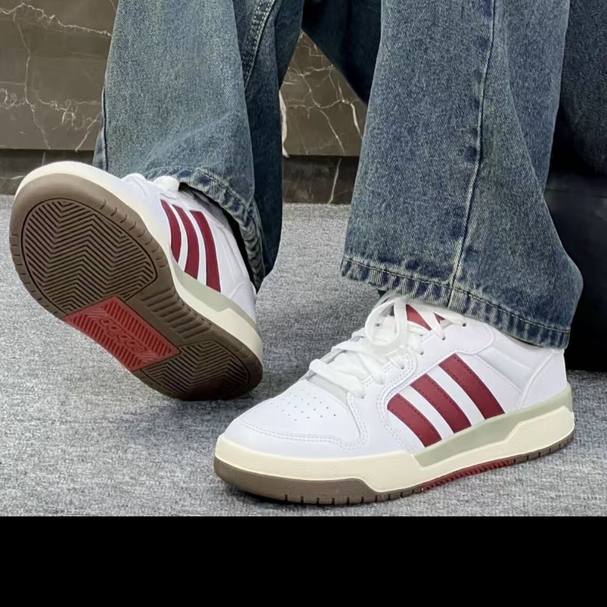 adidas阿迪达斯正品Entrap少年感男女低帮休闲防滑复古篮球鞋板鞋