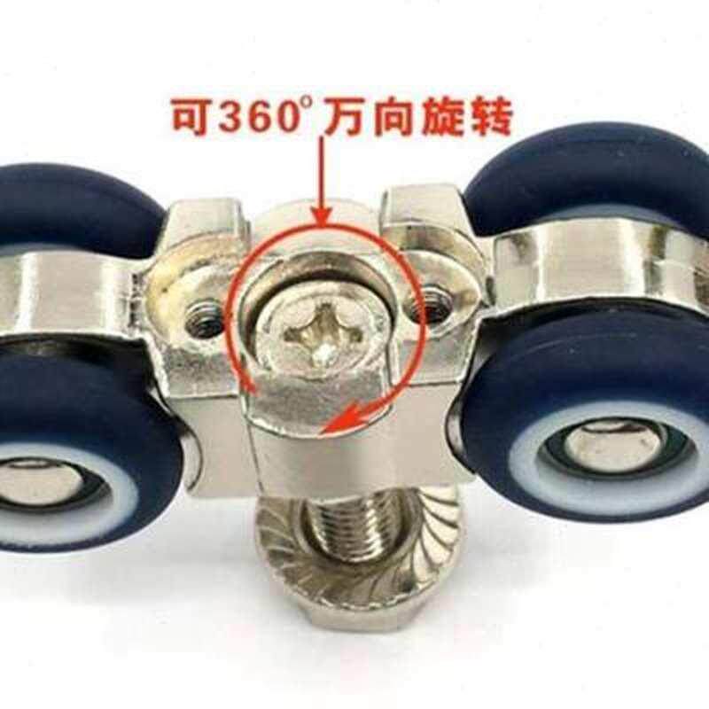 移门木配件滑轮万向n旋转吊轮推拉门轨道M吊滑轨吊门单轮折叠门