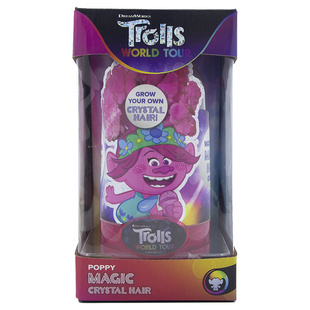 trolls poppy 魔发精灵娃娃公仔魔法长水晶头发儿童实验创意玩具