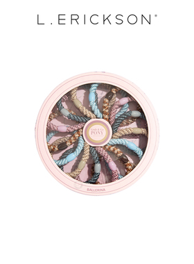 L. ERICKSON/莱丽克森高弹力舒适发圈圆盘-15根