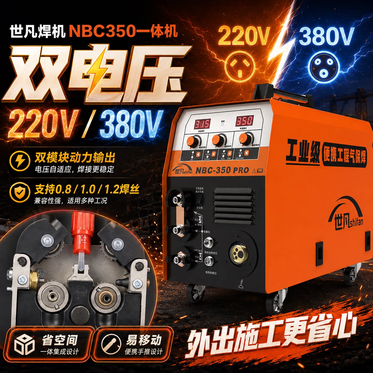 世凡双驱送丝二保焊机图片