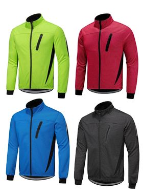 Thickened warm jacket cycling suit for men加厚保暖夹克骑行服