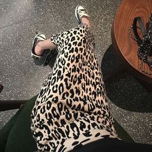 Leopard print high waisted slim fit skirt 豹纹高腰修身半身裙